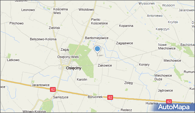 mapa Wola Skarbkowa, Wola Skarbkowa na mapie Targeo